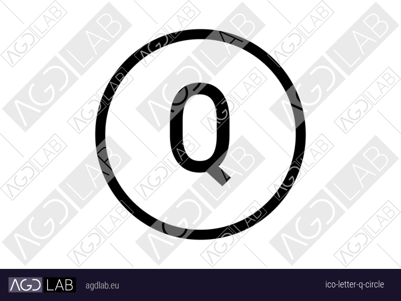 Letter Q circle icon