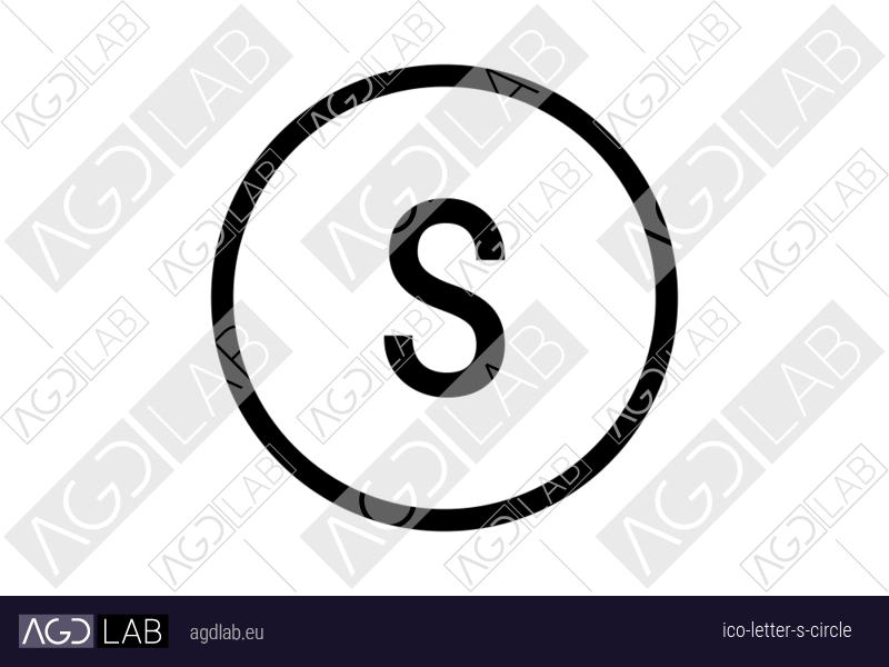 Letter S circle icon