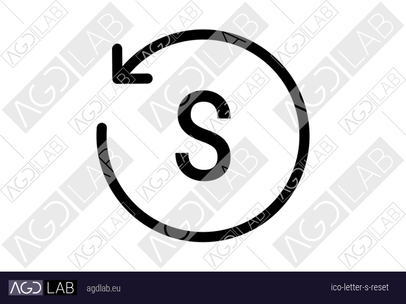 Letter S reset icon