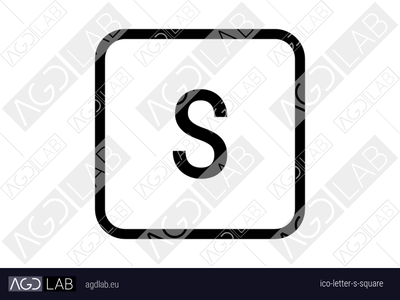 Letter S square icon