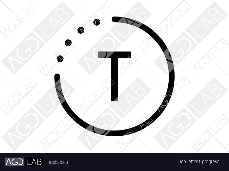 Letter T progress icon