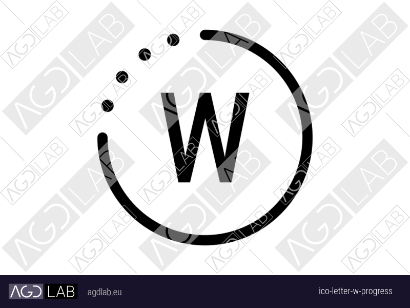 Letter W progress icon