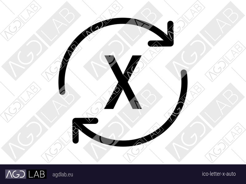 Letter X auto icon