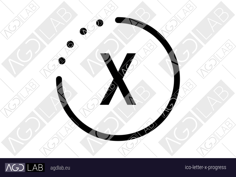 Letter X progress icon