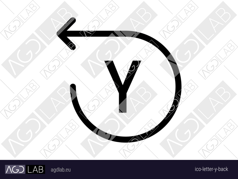 Letter Y back icon