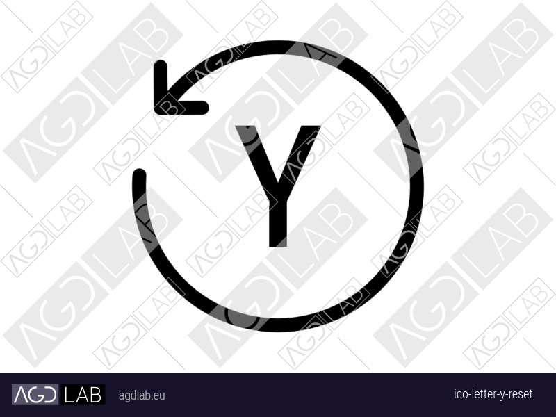 Letter Y reset icon