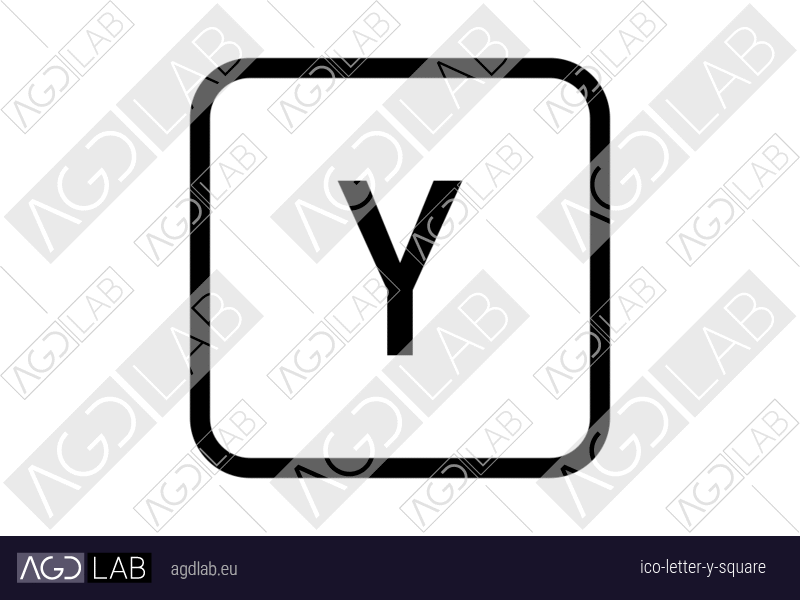 Letter Y square icon