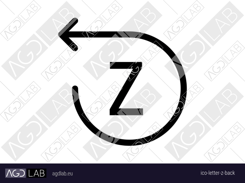 Letter Z back icon