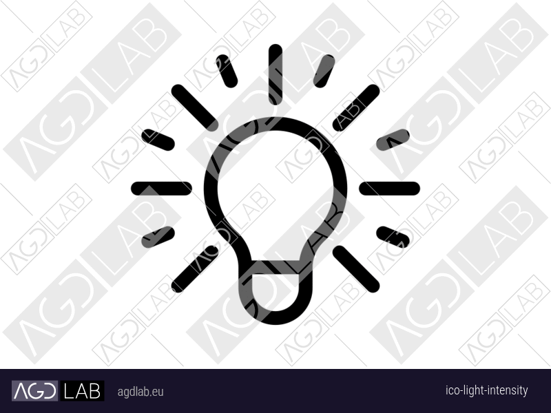 Light intensity icon