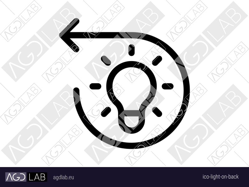 Light ON back icon