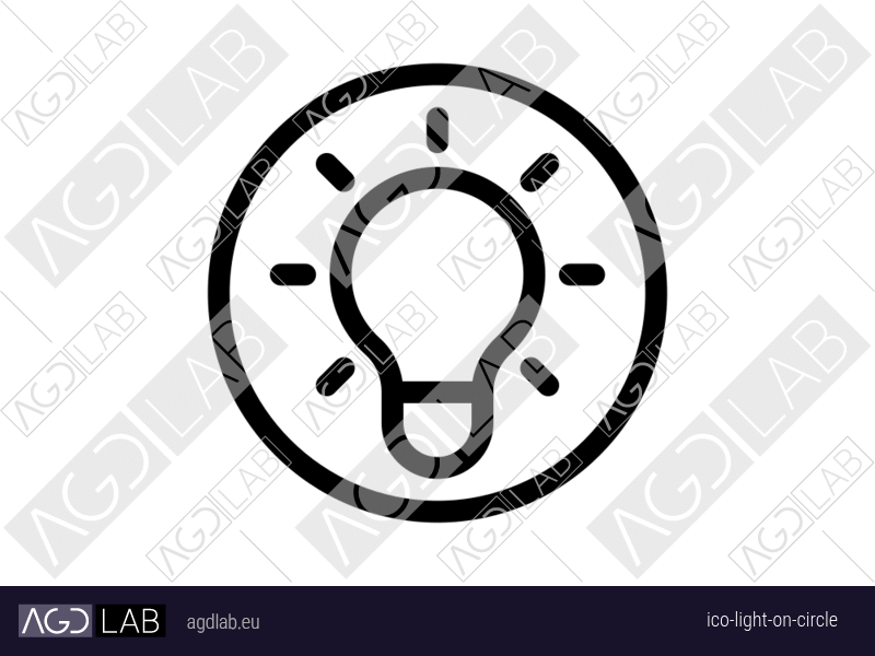 Light ON circle icon