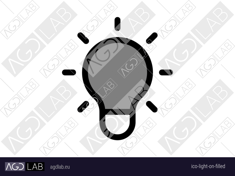 Light ON filled icon