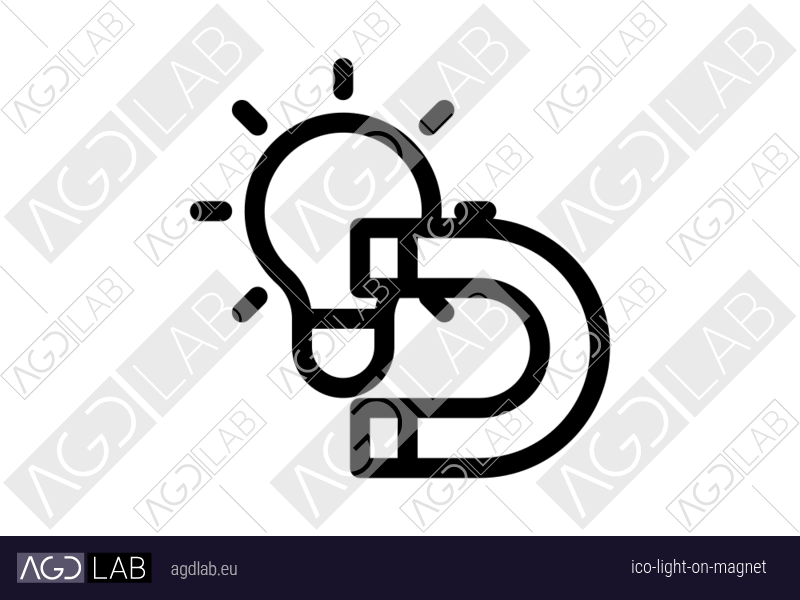 Light ON magnet icon