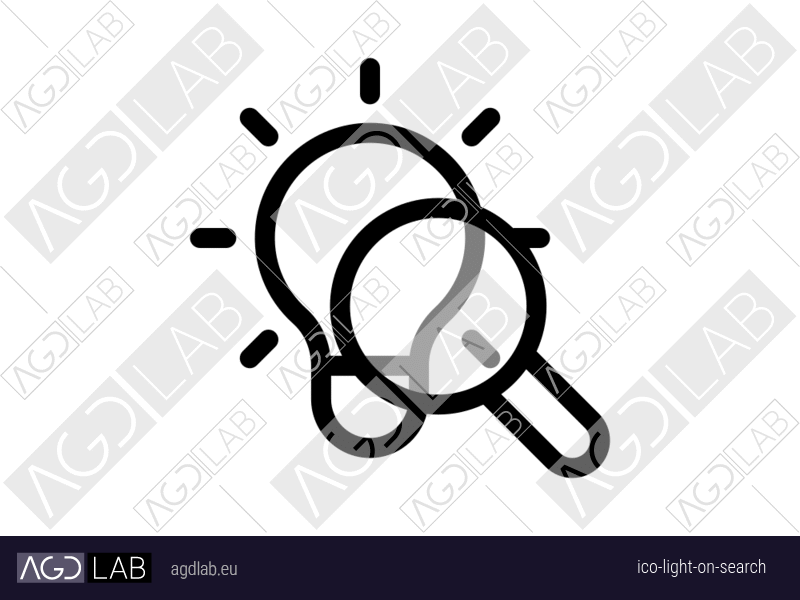 Light ON search icon