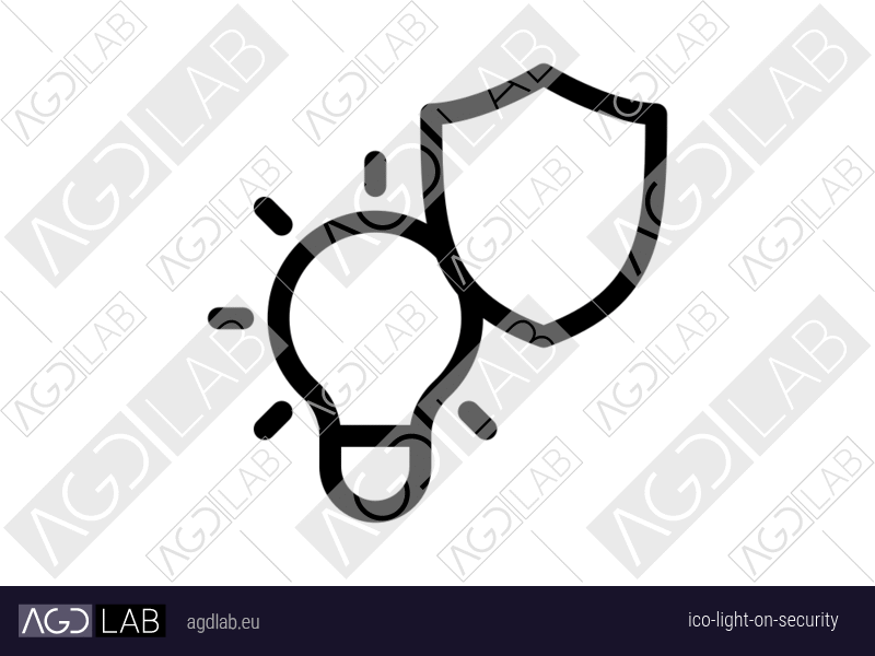 Light ON security icon