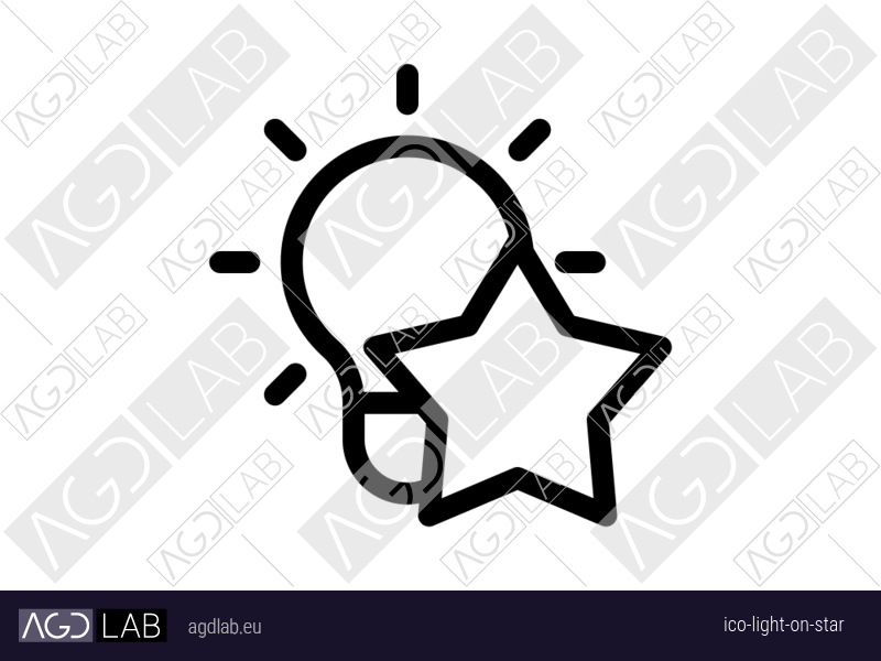 Light ON star icon