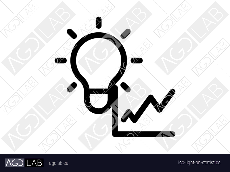 Light ON statistics icon