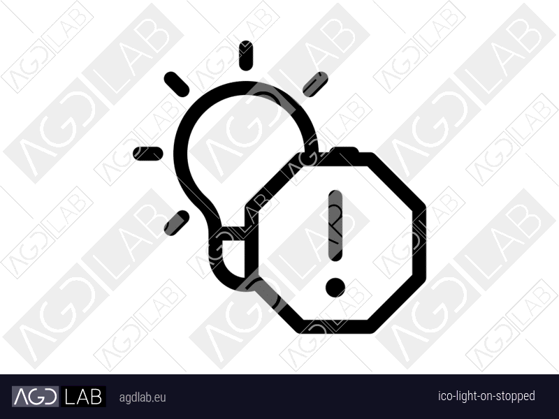 Light ON stopped icon