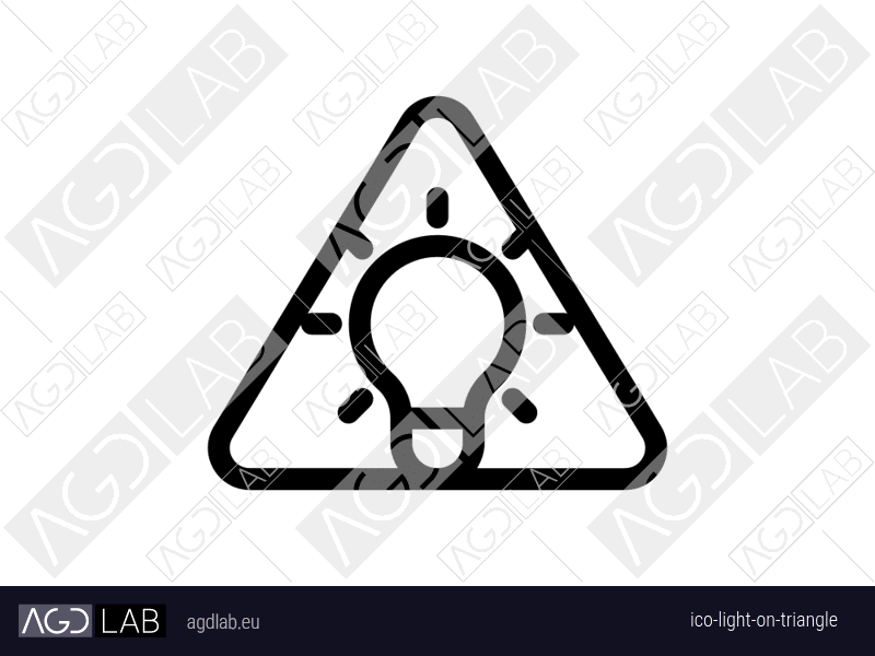 Light ON triangle icon