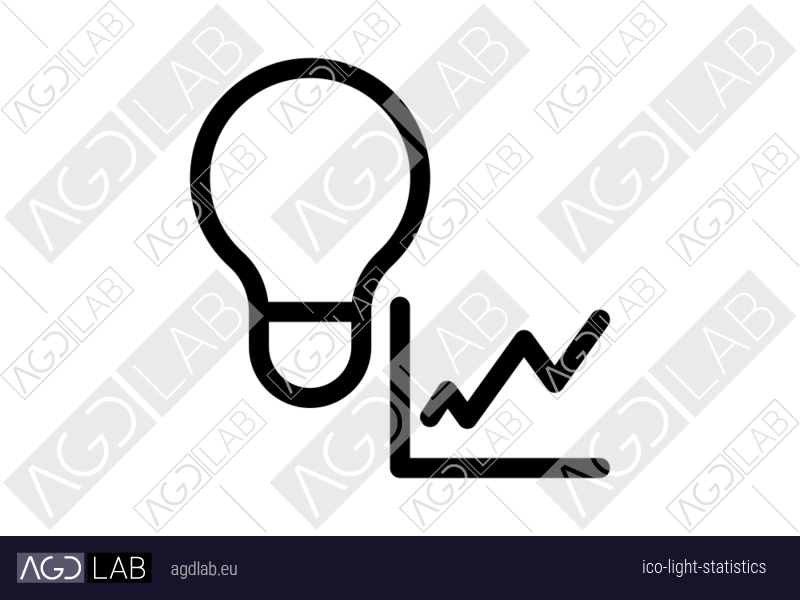 Light statistics icon