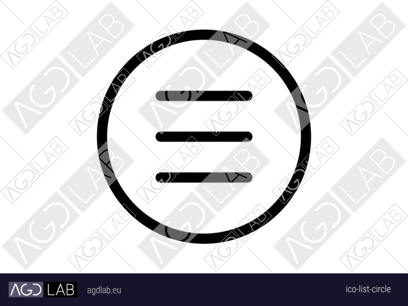 List circle icon