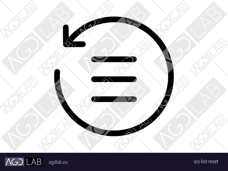 List reset icon