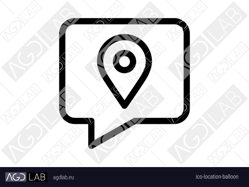 Location balloon icon
