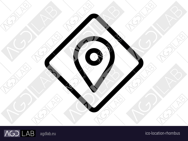 Location rhombus icon