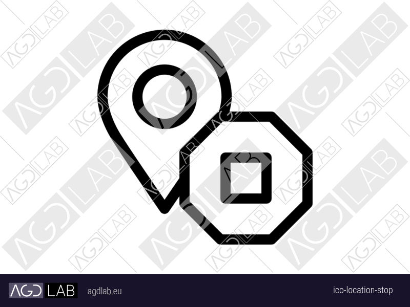 Location stop icon