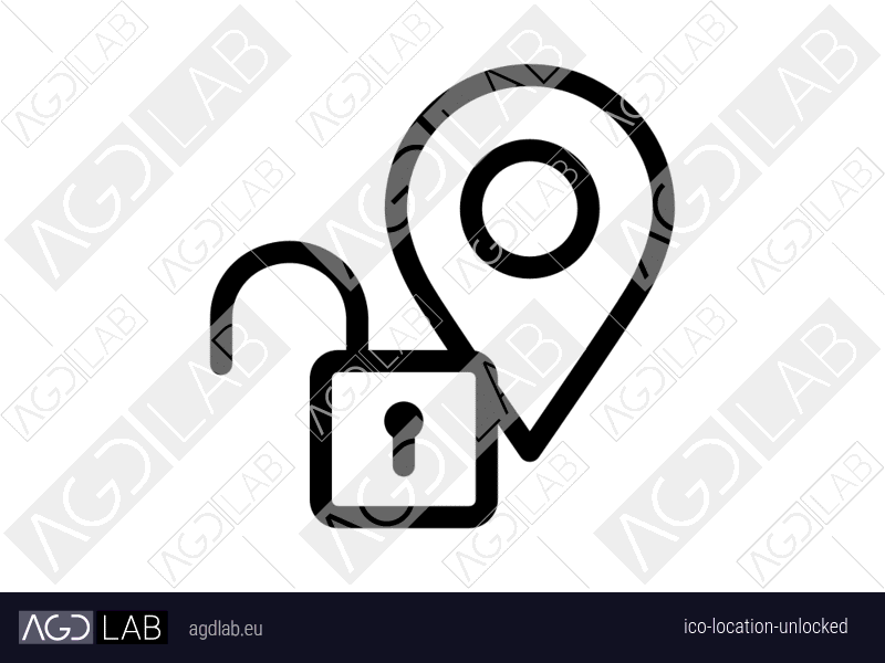 Location unlocked icon