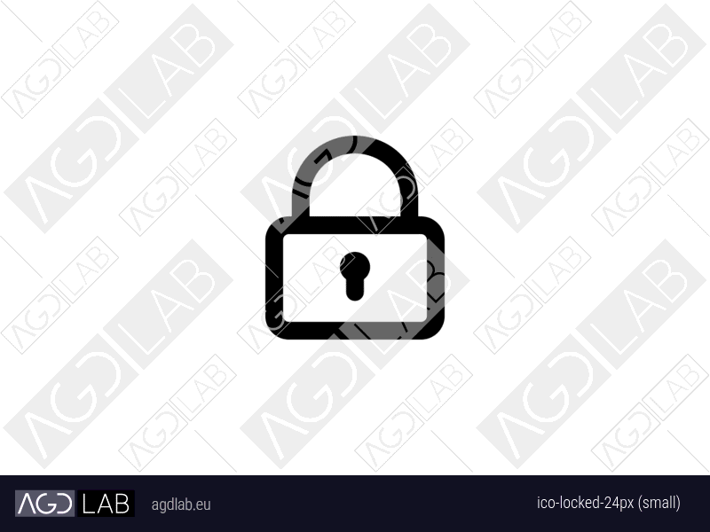 Locked 24px (small) icon