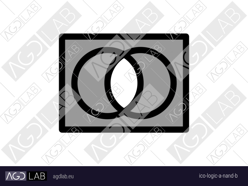 Logic A nand B icon