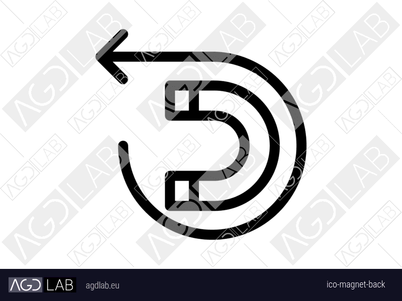 Magnet back icon