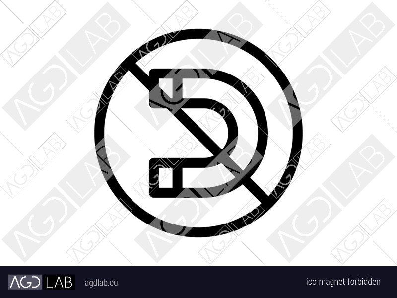 Magnet forbidden icon