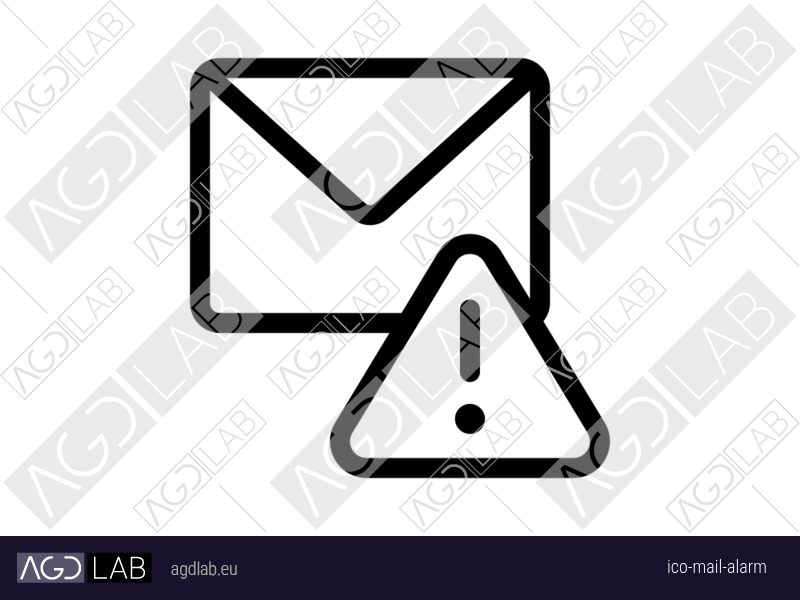 Mail alarm icon
