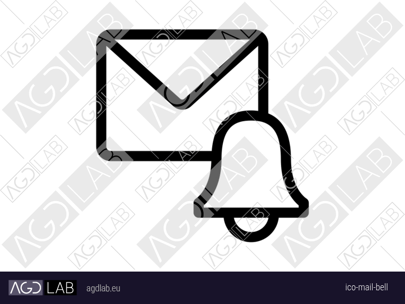 Mail bell icon