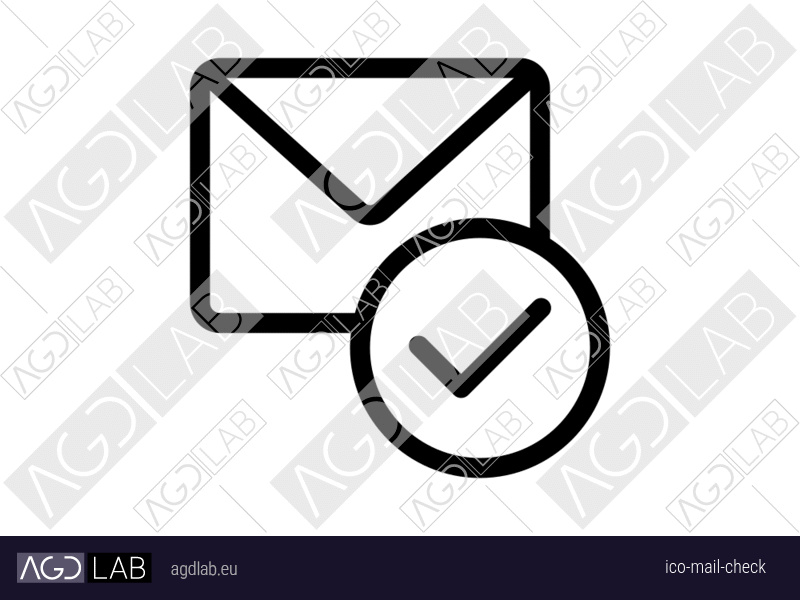 Mail check icon