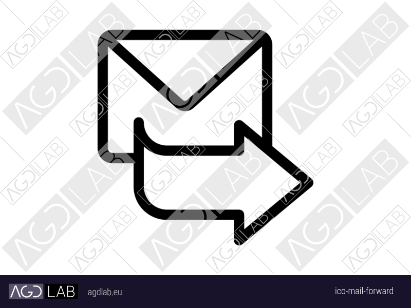 Mail forward icon