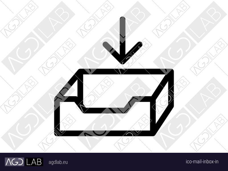 Mail inbox in icon
