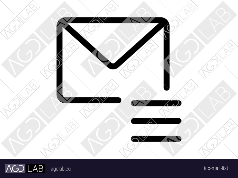 Mail list icon