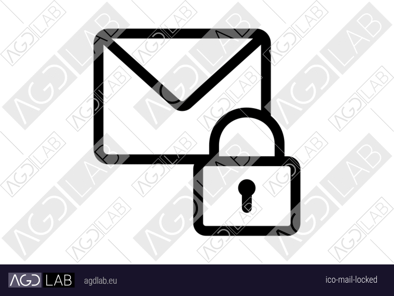 Mail locked icon