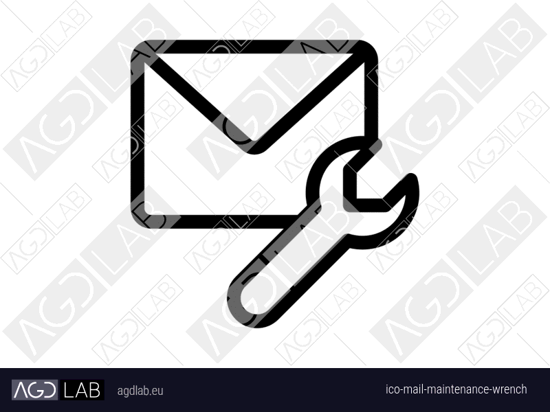 Mail maintenance wrench icon