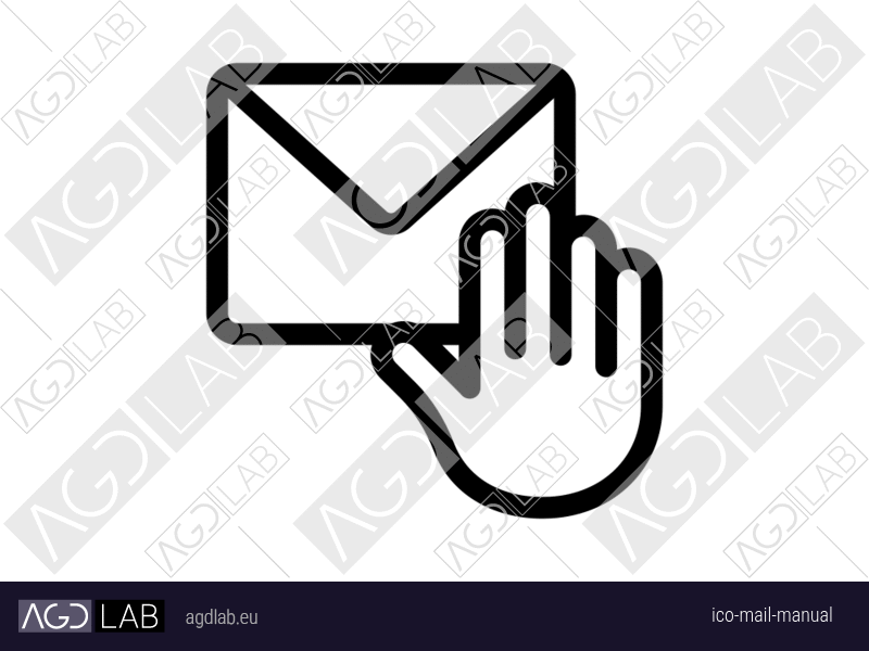 Mail manual icon