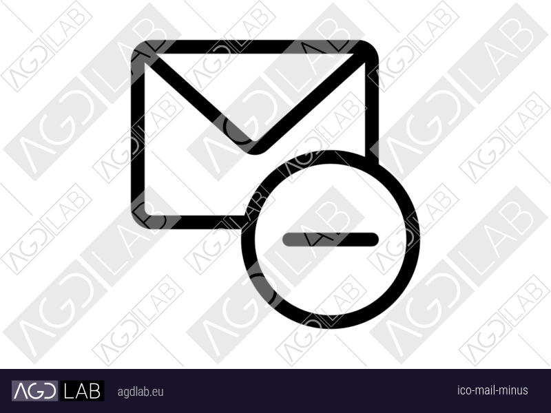Mail minus icon