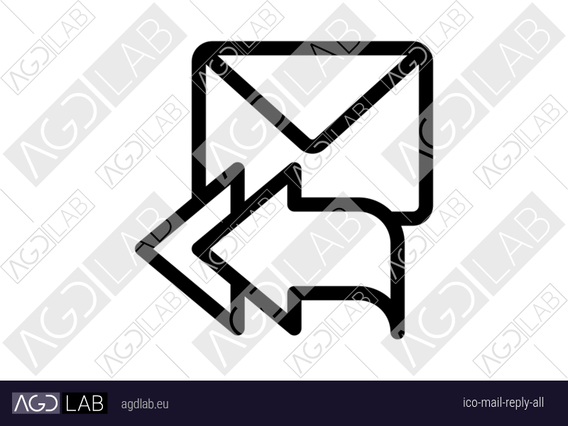 Mail reply all icon