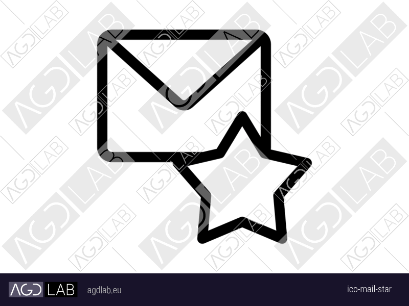 Mail star icon