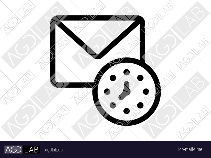 Mail time icon