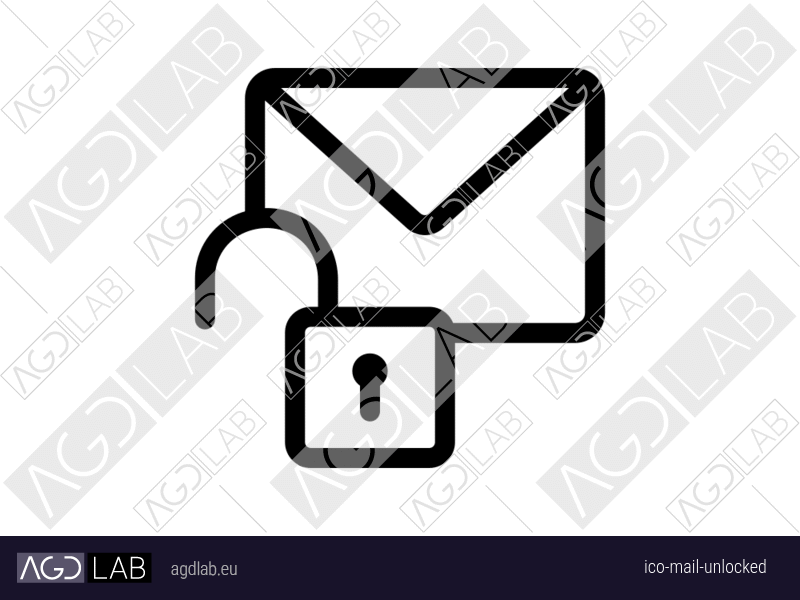 Mail unlocked icon