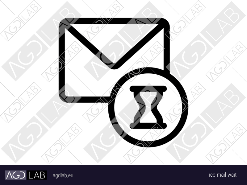 Mail wait icon