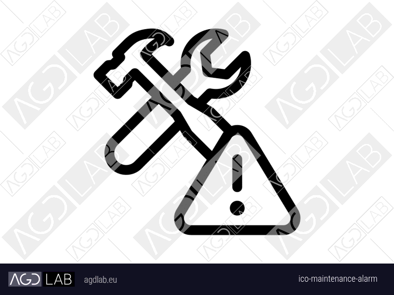 Maintenance alarm icon